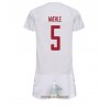 Officiële Voetbalshirt + Korte Broek Denemarken Joakim Maehle 5 Uit WK 2022 - Kids